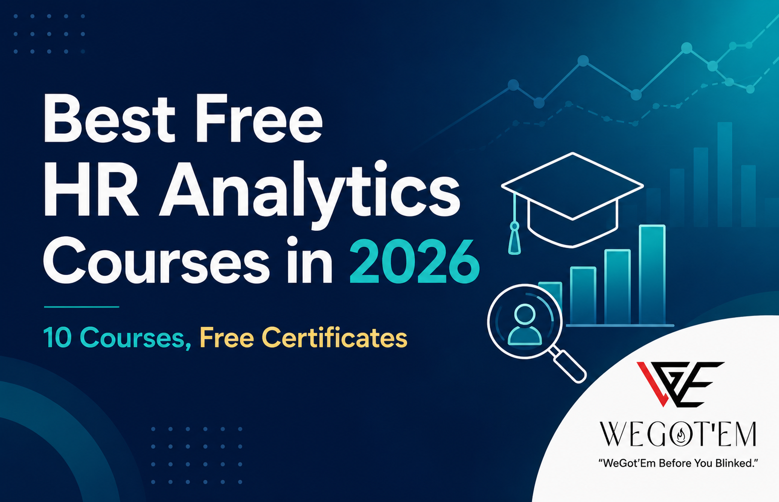 Free HR analytics courses 2026 banner — 10 courses with free certificates